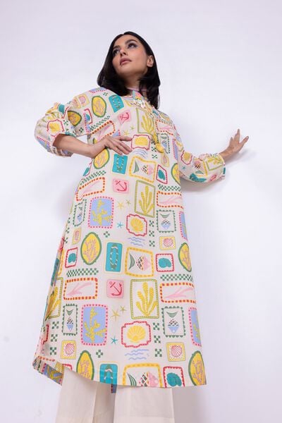 Printed | Cambric | Kurta | AED 80.00