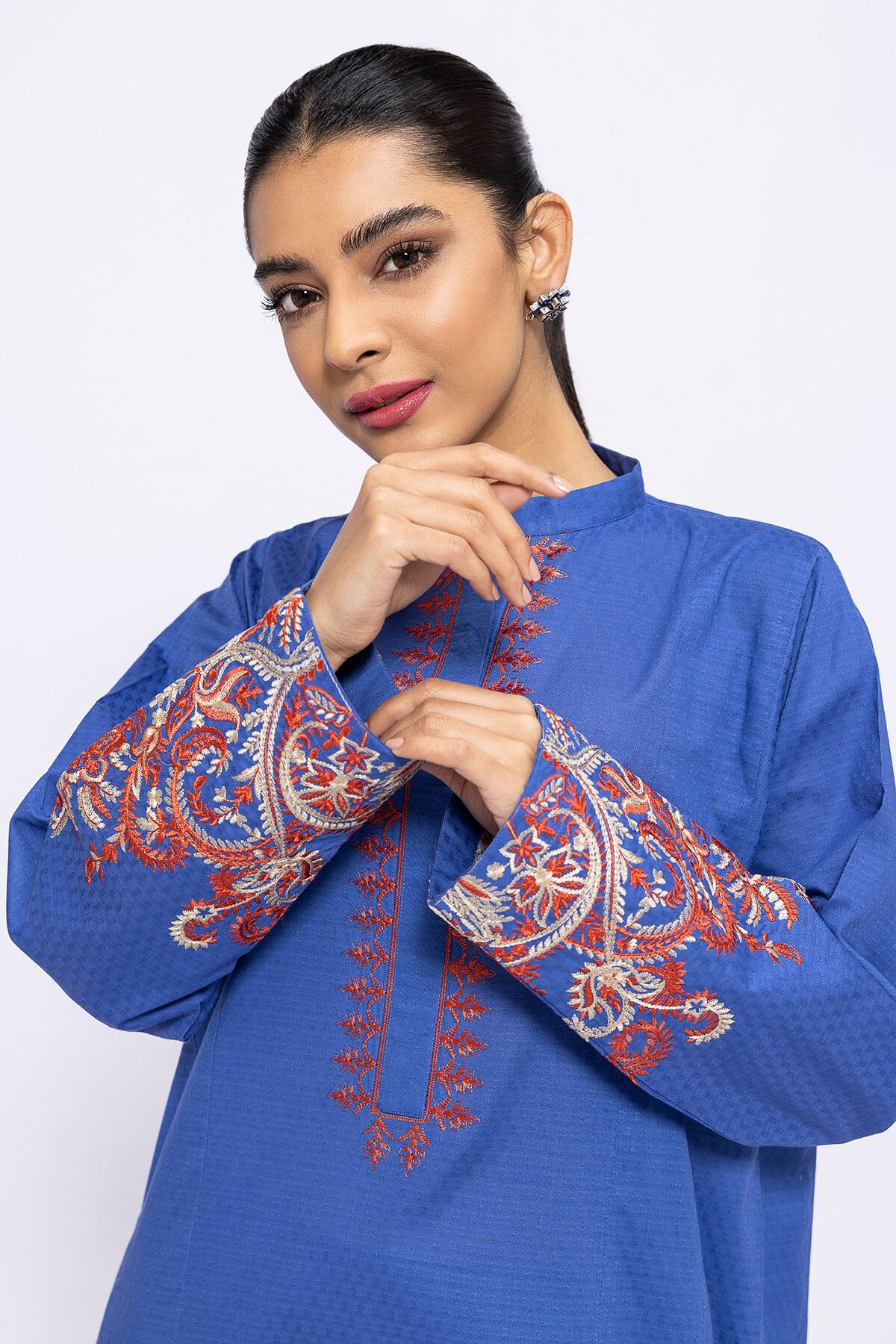 Khaadi store denim kurti