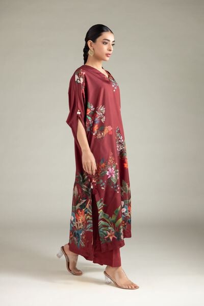 Printed | Polyester Silk | Pants | AED 100.00
