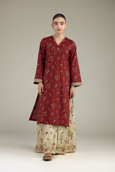 Printed | Cambric | Long Cambric Kurta | AED 75.00