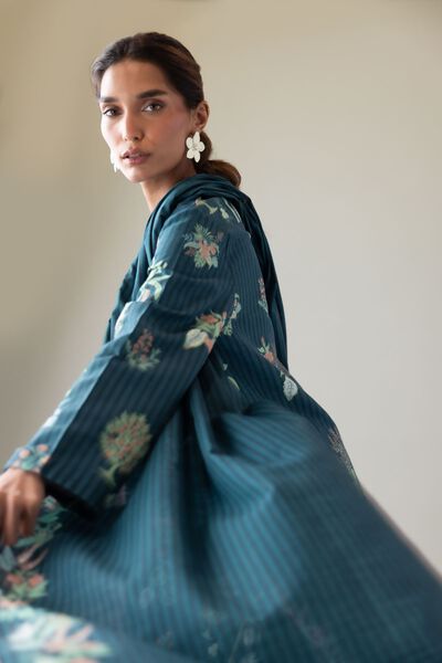 Printed | Textured Cotton | Dupatta | AED 60.00