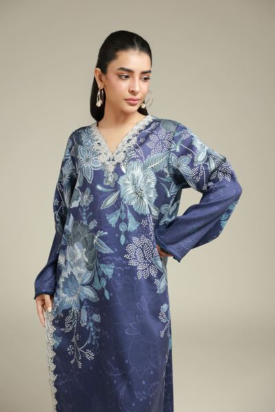 Printed | Satin | Fabrics 2 Piece | AED 150.00