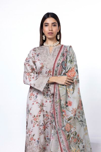 Embroidered | Cotton Satin | Fabrics 3 Piece | AED 84.00