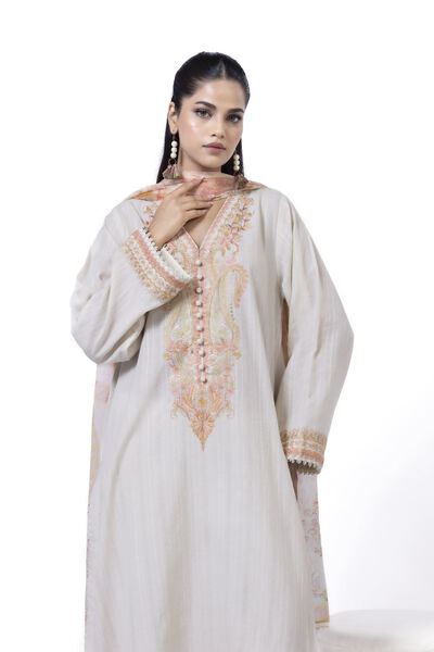 Embroidered | Cambric | Fabrics 3 Piece | AED 100.00