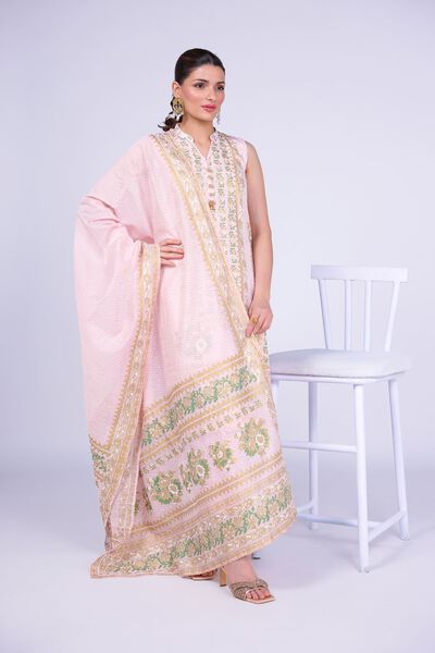 Printed | Cotton Net | Dupatta | AED 66.00