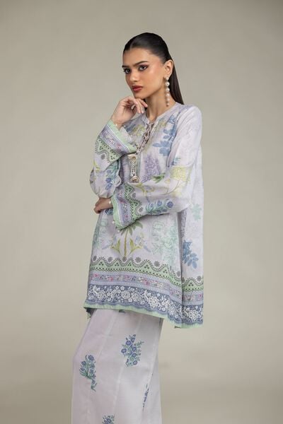 Embroidered | Raw Silk | Floral Silk Kurta | AED 54.00