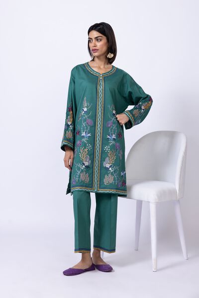 Embroidered | Cotton Dobby | Pants | AED 80.00