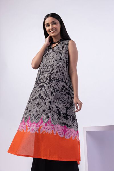 Printed | Cambric | Kurta | AED 40.00