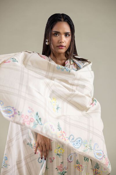 Embroidered | Textured Lawn | Dupatta | AED 80.00