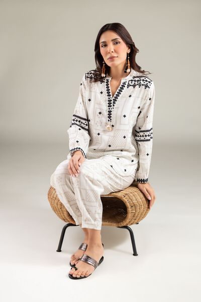 Embroidered | Viscose Crepe | Shirt | AED 90.00