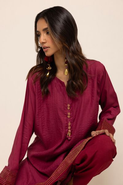 Kurta, MAROON, hi-res