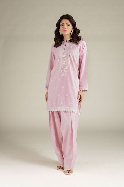 Embroidered | Cotton Dobby | Fabrics 2 Piece | Top and Bottom | AED 150.00