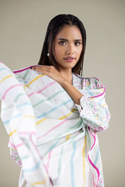 Embroidered | Textured Lawn | Dupatta | AED 80.00