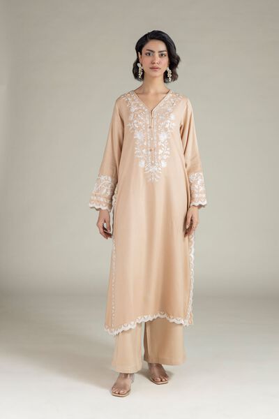 Dyed | Heavy Blended Viscose | Relaxed Solid Pants | AED 75.00