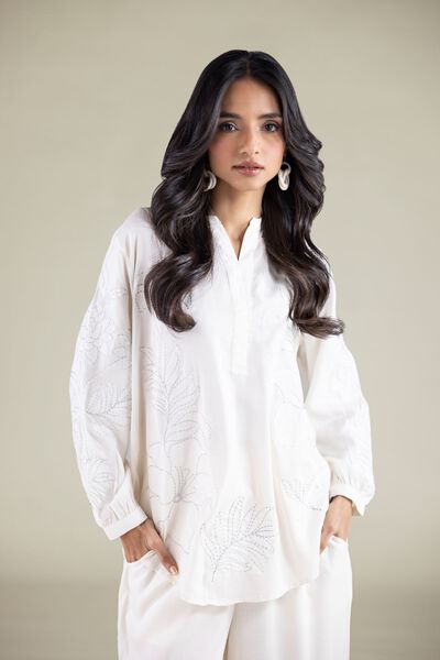 Embroidered | Viscose | Tunic | AED 65.00