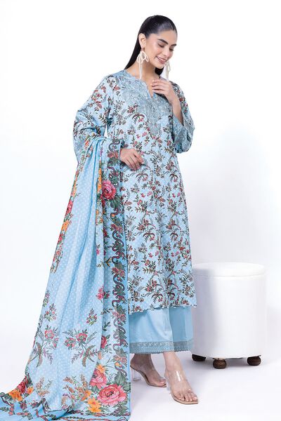 Embroidered | Cotton Satin | Fabrics 3 Piece | AED 66.00