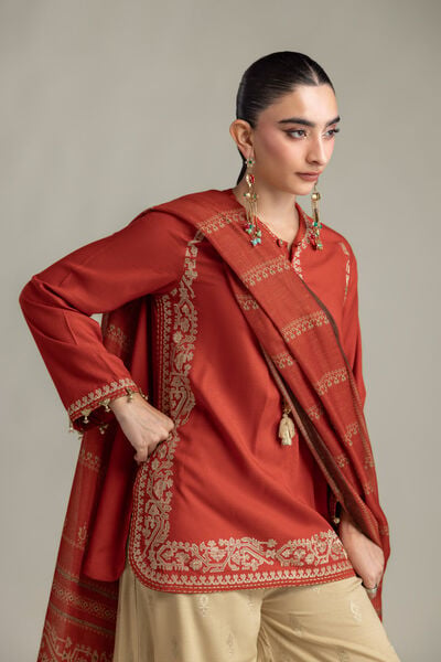Embroidered | Mesuri | Embroidered Mesuri Dupatta | AED 150.00