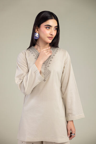 Embroidered | Cambric | Short Cambric Kurta | AED 150.00