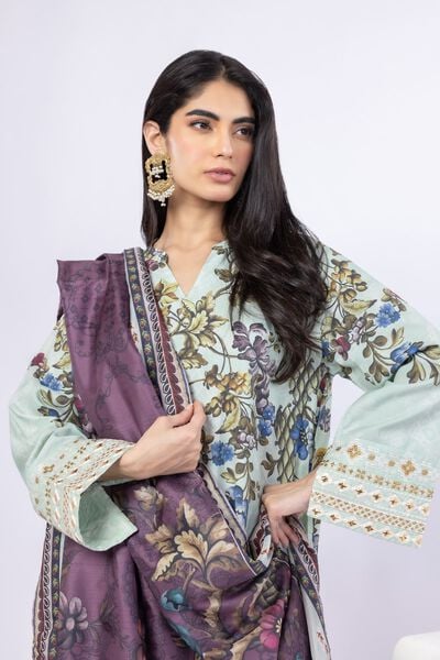 Printed | Tusser Silk | Dupatta | AED 46.00