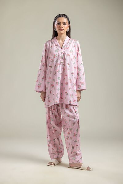 Printed | Cotton Viscose | Pink Floral Shalwar | AED 130.00