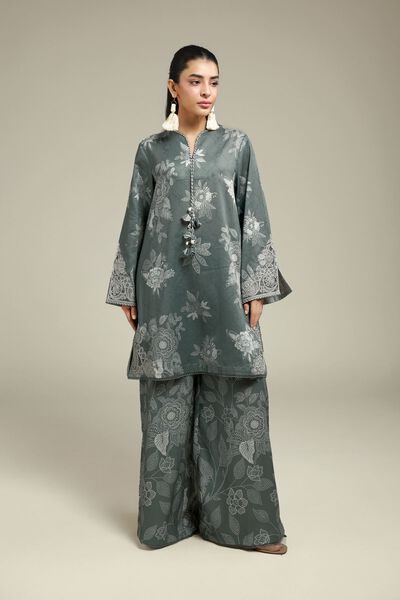 Printed | Satin | Fabrics 2 Piece | AED 150.00