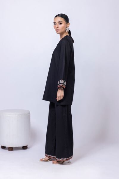 Embroidered | Cotton Dobby | Pants | AED 60.00