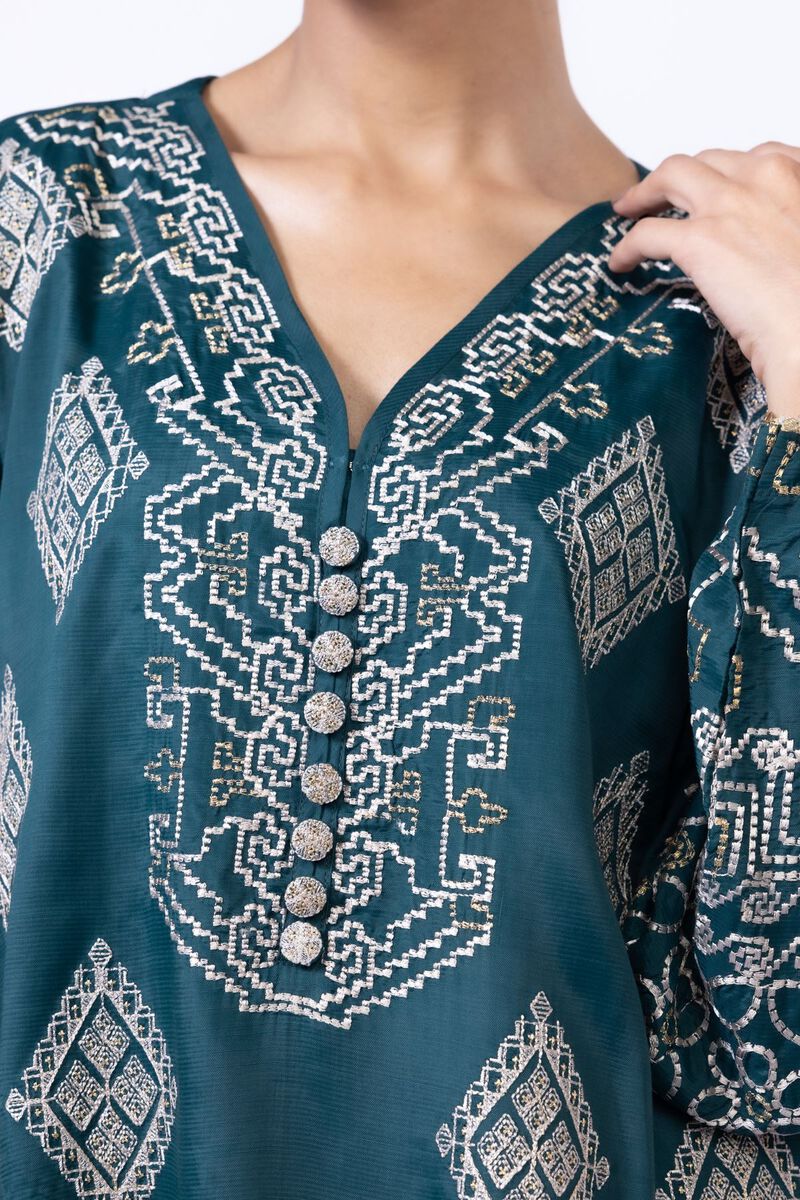 Embroidered | Thai Silk | Kurta | AED 78.00