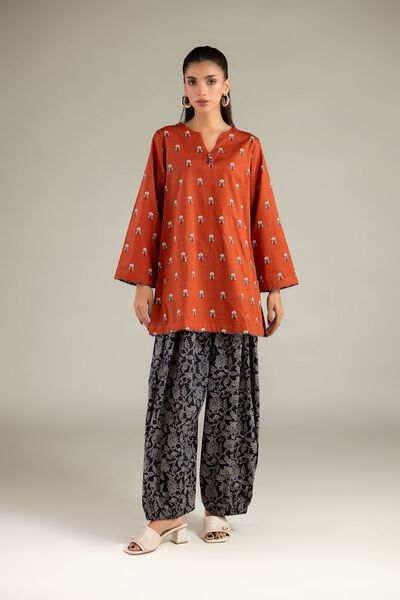 Printed | Cambric | Floral Farshi Shalwar | AED 80.00
