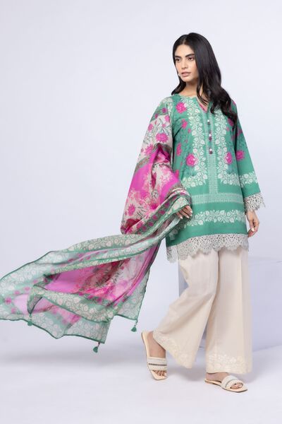 Embroidered | Cambric | Pants | AED 68.00