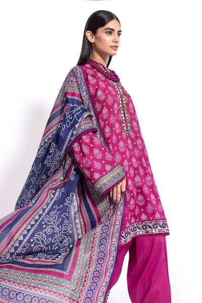 Lawn | Embroidered | Fabrics 3 Piece | AED 120.00