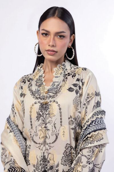 Printed | Jacquard | Fabrics 3 Piece | AED 180.00