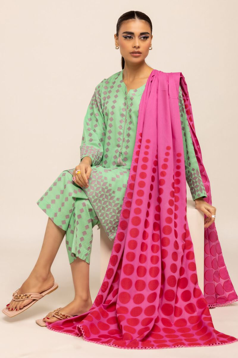 Yarn Dyed | Cotton Polyester Broshia Jacquard | Dupatta | null