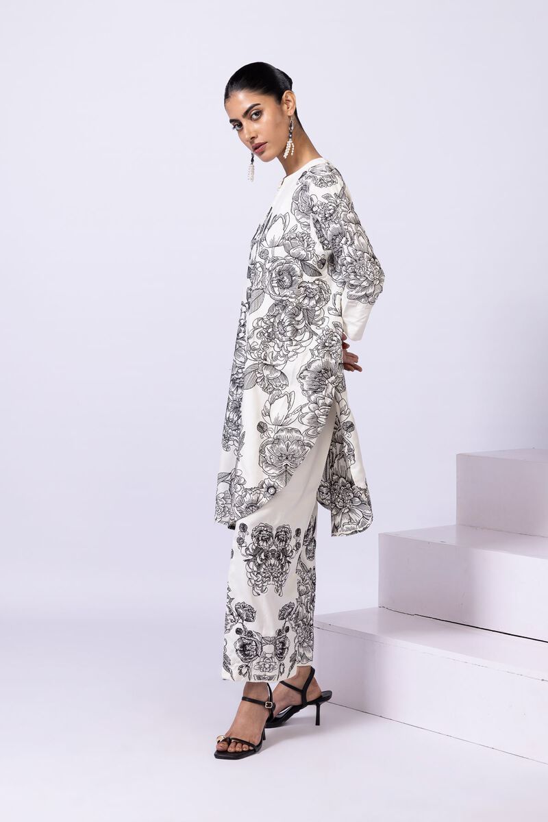 Embroidered | Viscose Oak Silk | Pants | null