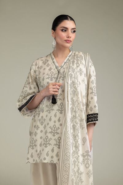 Embroidered | Lawn | Lawn V-Neck Kurta | AED 180.00