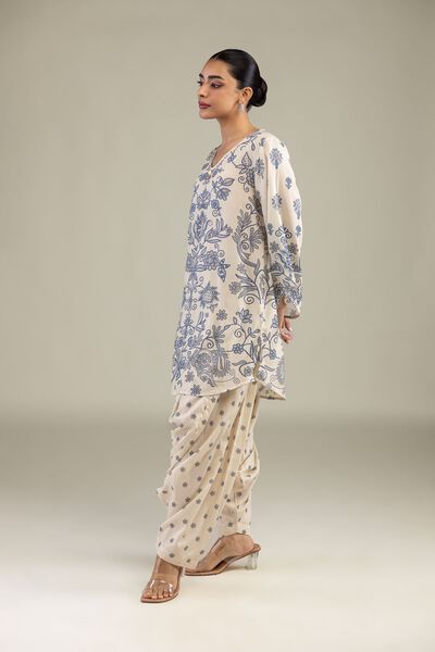 Printed | Textured Weave | Floral Printed Shalwar  | AED 100.00