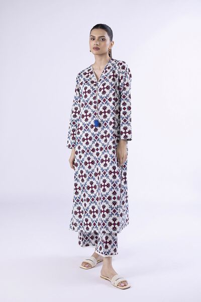 Printed | Crosshatch Poplin | Pants | AED 18.00