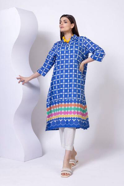 Printed | Crosshatch Poplin | Kurta | AED 50.00