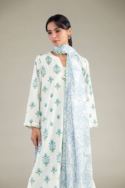 Lawn | Floral Lawn Dupatta | AED 130.00