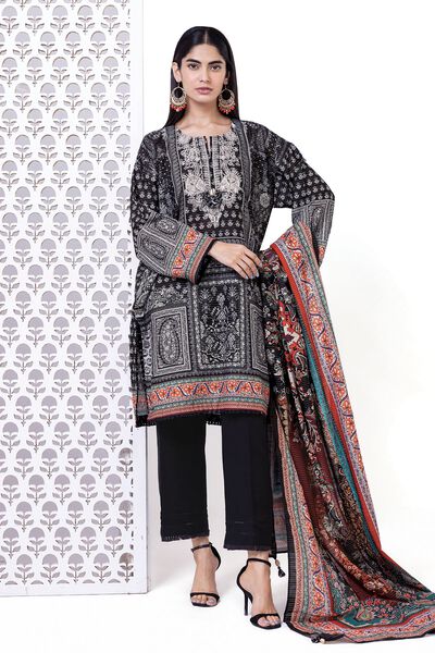 Light khaddar Messuri | Embroidered | Fabrics 3 Piece | AED 140.00