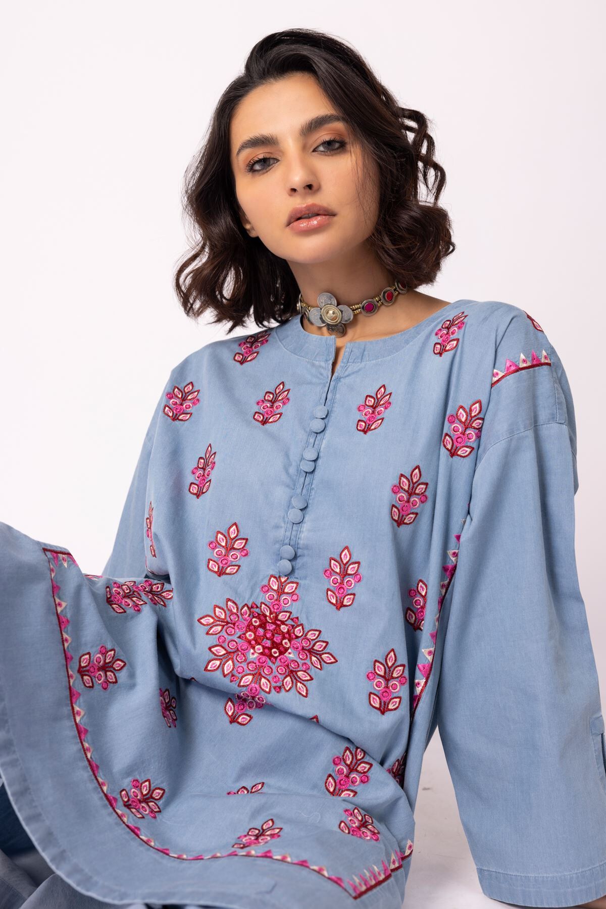 Buy Kurta Embroidered 39.00 AED 1001742289 Khaadi United