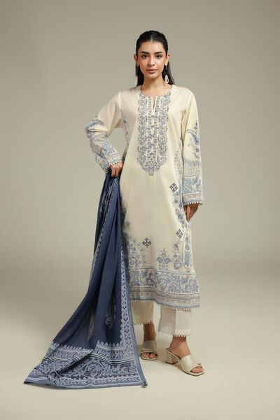 Printed | Cambric | Fabrics 3 Piece | AED 180.00