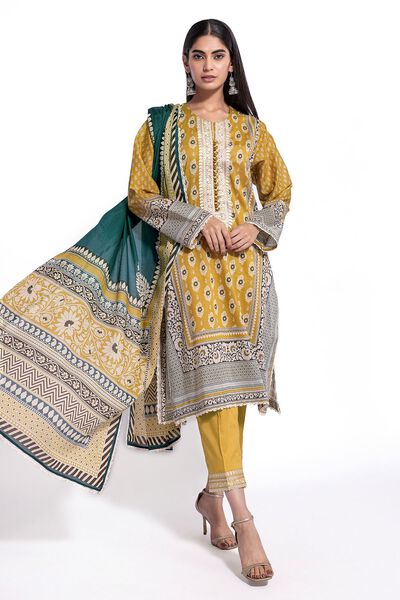 Lawn | Embroidered | Fabrics 3 Piece | AED 120.00