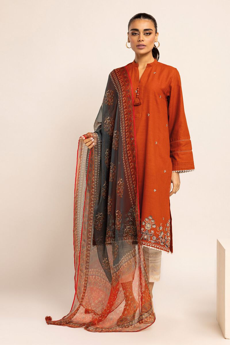 Crosshatch | Embroidered | Fabrics 2 Piece | Top Dupatta | null