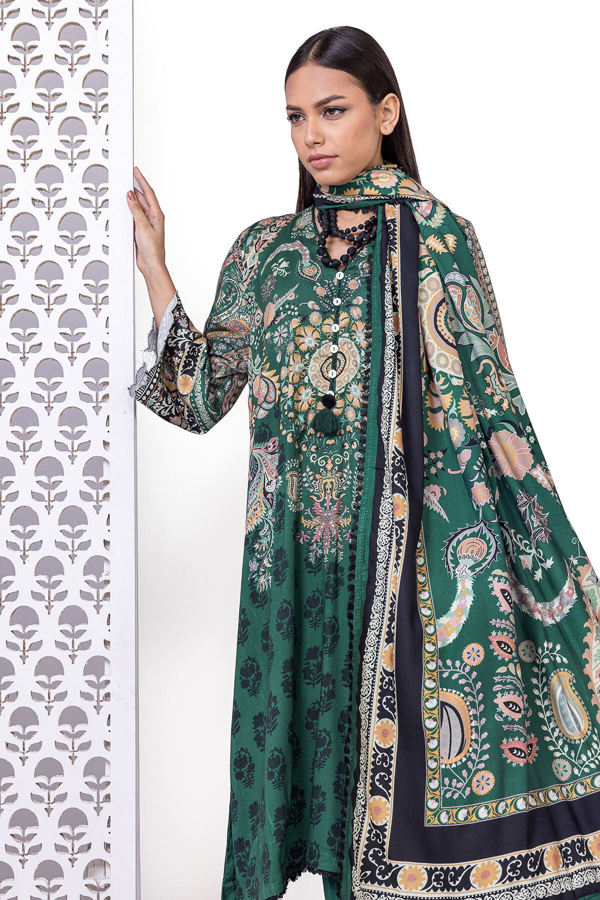Buy Fabrics 3 Piece | 0.0 N/A | MT07-VG_D-GREEN | Khaadi United