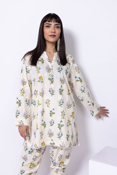 Embroidered | Crosshatch Poplin | Kurta | AED 120.00