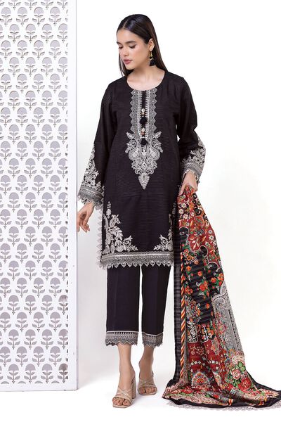 Light khaddar Messuri | Embroidered | Fabrics 3 Piece | AED 180.00