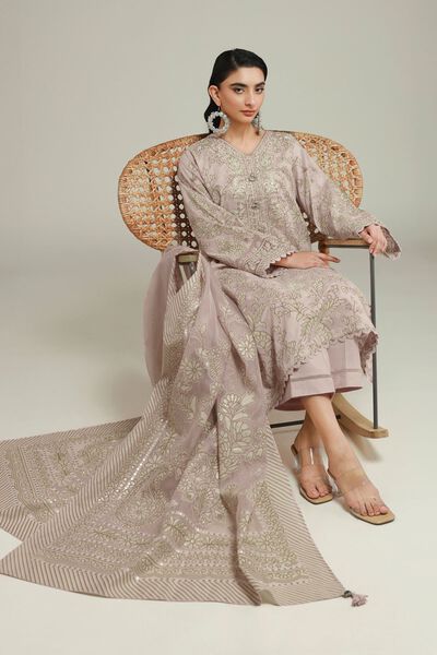 Embroidered | Cambric | Cambric 3-piece Set | AED 350.00