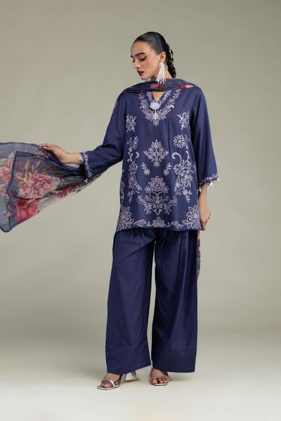 Embroidered | Raw Silk | Solid Silk Shalwar | AED 100.00
