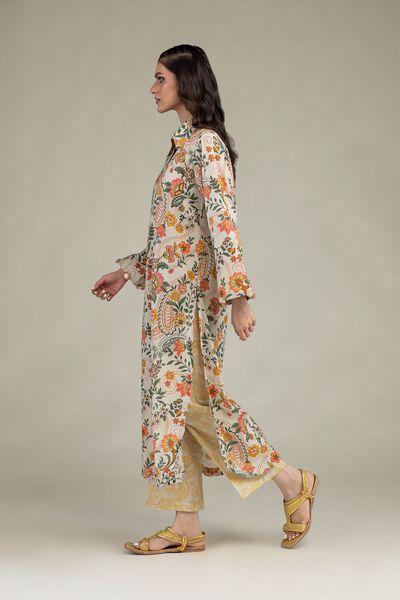 Printed | Cambric | Floral Cambric Pants | AED 72.00