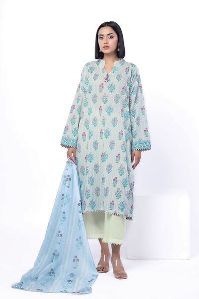Printed | Cotton | Tailored 3 Piece | AED 180.00